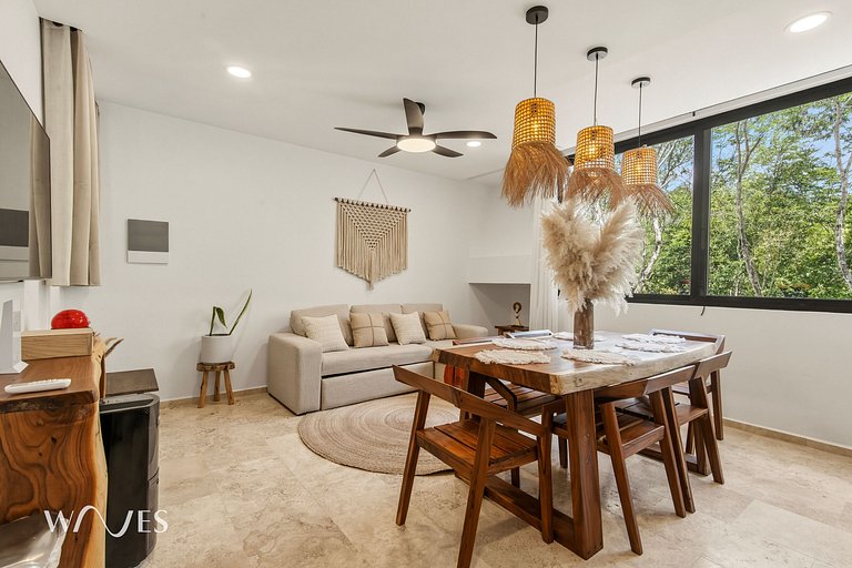 Great located apartment with views of nature
