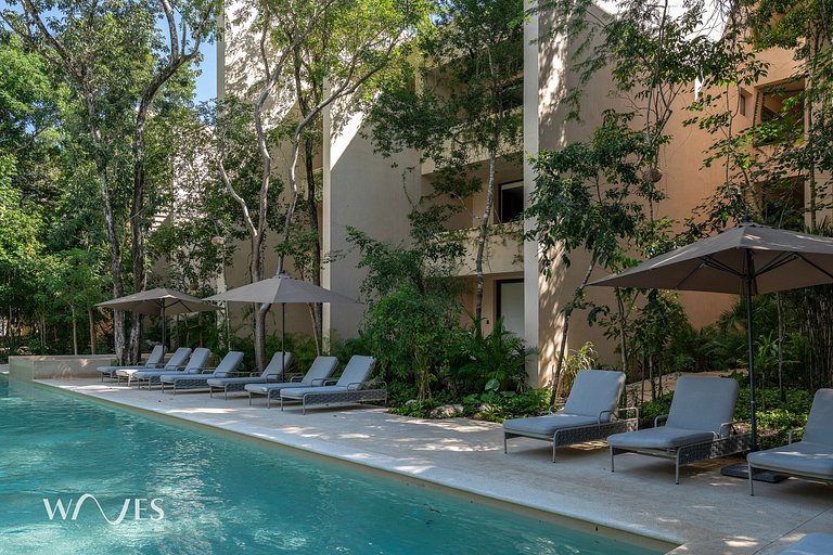 Oasis Chic con Piscina Privada y Vista a la Jungla