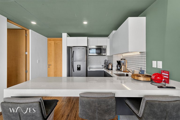 Moderno Loft en Av. 38 | Rooftop y Gym