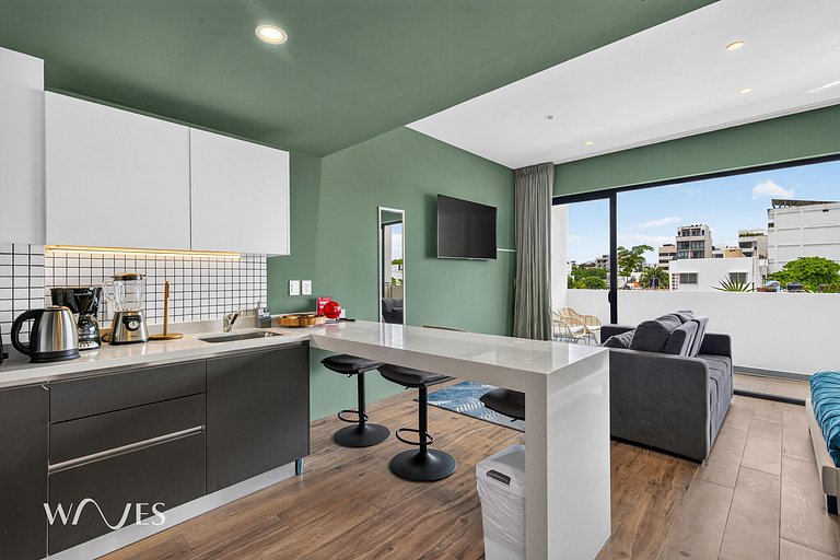 Moderno Loft en Av. 38 | Rooftop y Gym