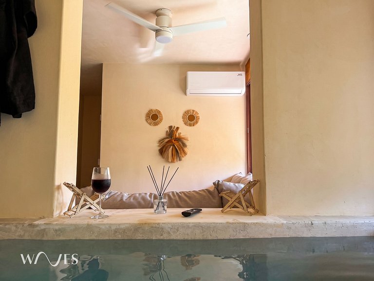 Apartment with Private Pool Steps from Zicatela Beach